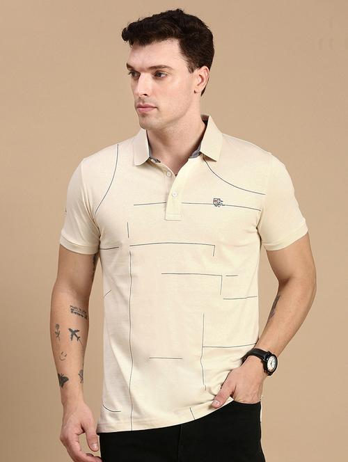 men printed short sleeves polo t-shirt - 21712304 - Very Small Image - 1