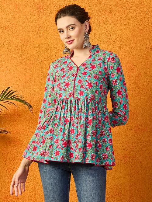 women printed a-line kurti - 21715869 - Very Small Image - 1