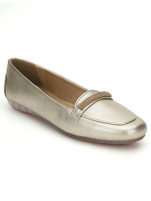 women gold slip on loafers - 21721752 - Very Small Image - 1