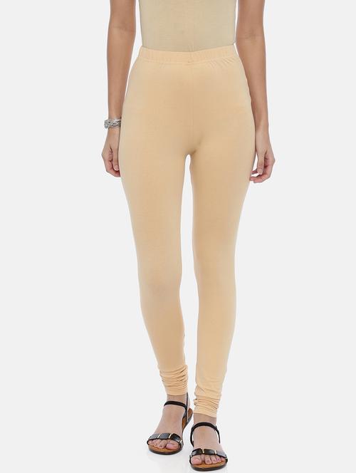 women mid rise solid leggings - 21728286 - Very Small Image - 1