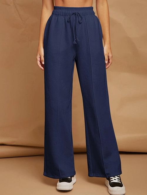women solid mid rise track pant - 21739468 - Very Small Image - 1