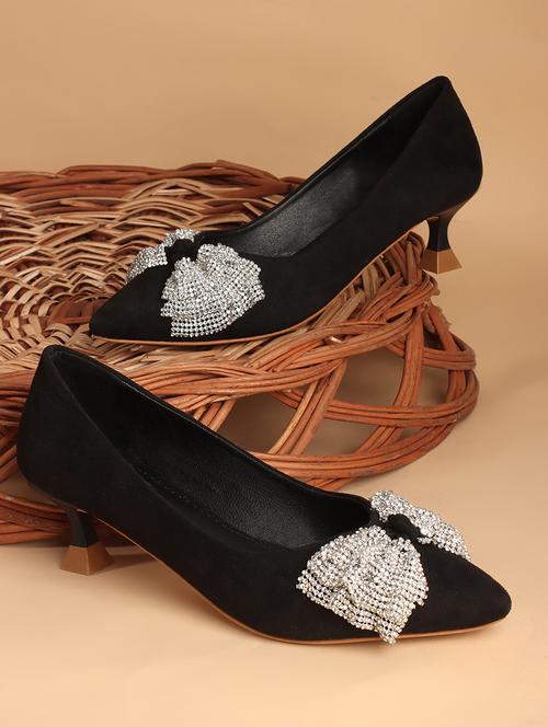 women black slip on pump - 21740069 - Very Small Image - 1