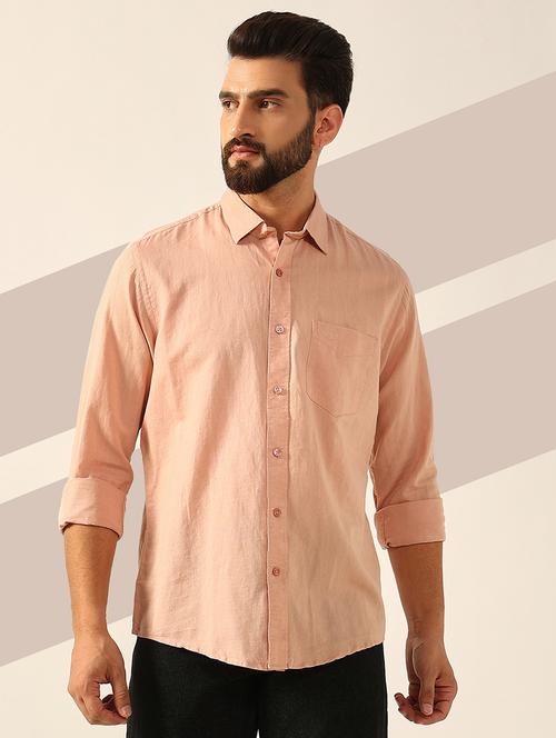 men long sleeves solid casual shirt - 21742568 - Very Small Image - 1