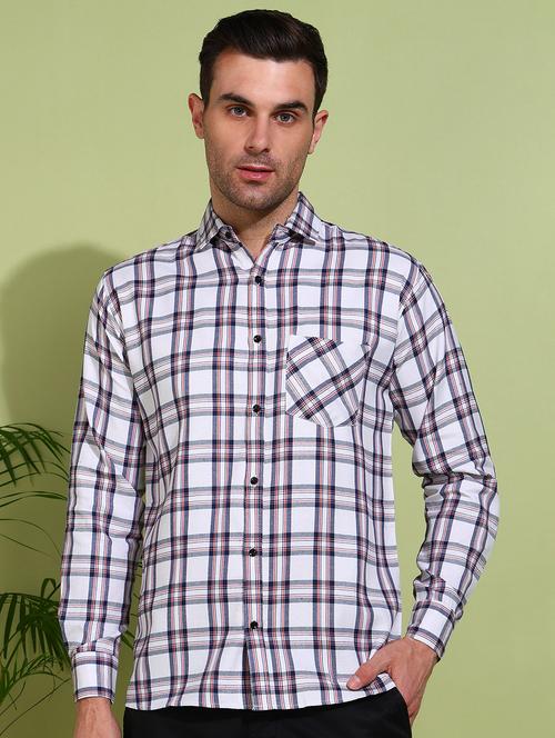 men checkered long sleeve regular fit casual shirt - 21750762 - Very Small Image - 1