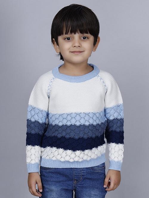 boys self designed long sleeves sweater - 21761943 - Very Small Image - 1