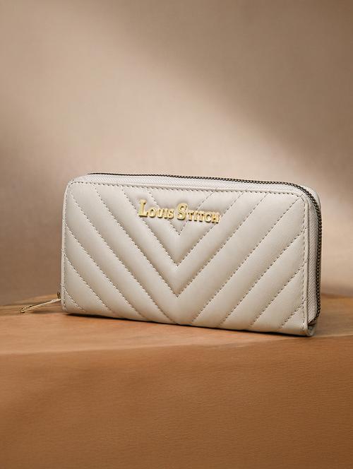 women beige regular clutch - 21768106 - Very Small Image - 1