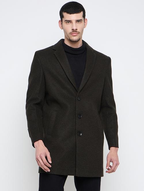 men solid long sleeves trench coat - 21840977 - Very Small Image - 1