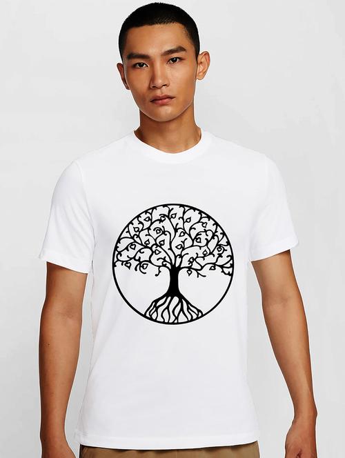 men white round neck regular fit t-shirt - 21842123 - Very Small Image - 1