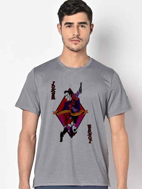 men grey round neck regular fit t-shirt - 21842551 - Very Small Image - 1