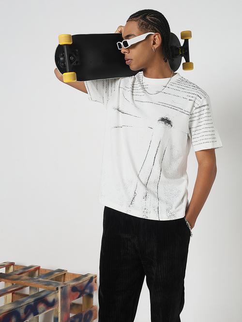 men all over print round neck regular fit t-shirt - 21843283 - Very Small Image - 1