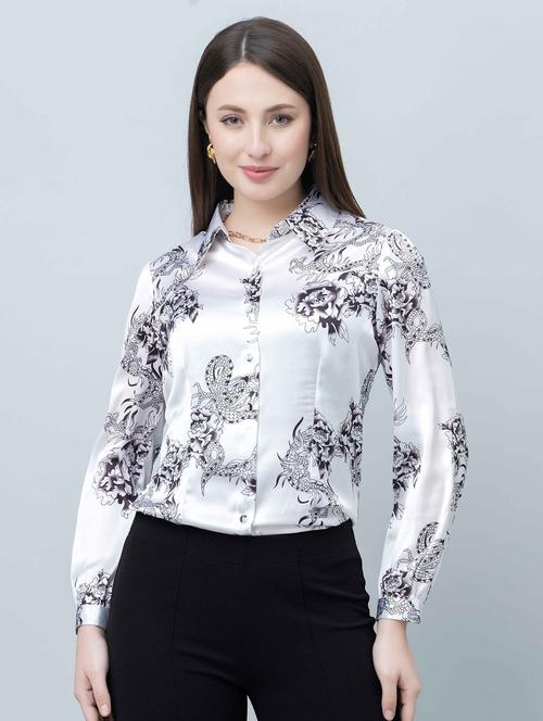 women printed long sleeves regular fit shirt - 21854175 - Very Small Image - 1