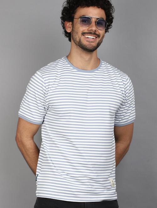 men striped short sleeve regular fit t-shirt - 21871252 - Very Small Image - 1
