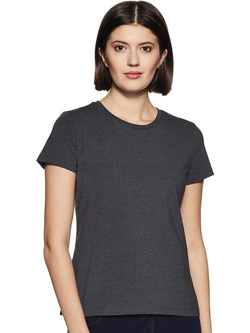 women solid short sleeves regular fit t-shirt - 21903398 - Very Small Image - 1