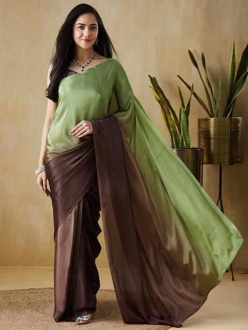 women ombre ready to wear saree with blouse - 21911865 - Very Small Image - 1