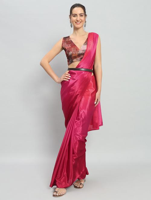 women ombre ready to wear saree with blouse - 21911877 - Very Small Image - 1