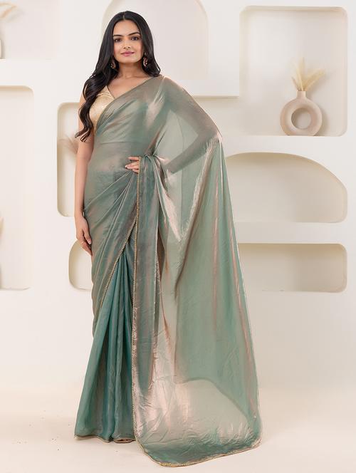 women solid ready to wear saree with blouse - 21911948 - Very Small Image - 1