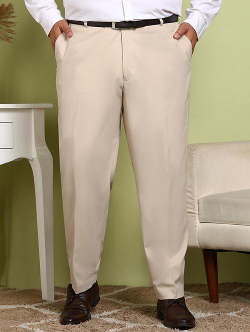men plus size solid flat front formal trouser - 21914010 - Very Small Image - 1