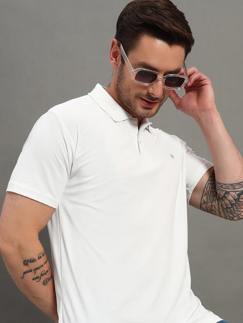men solid short sleeve regualr fit polo t-shirt - 21915432 - Very Small Image - 1