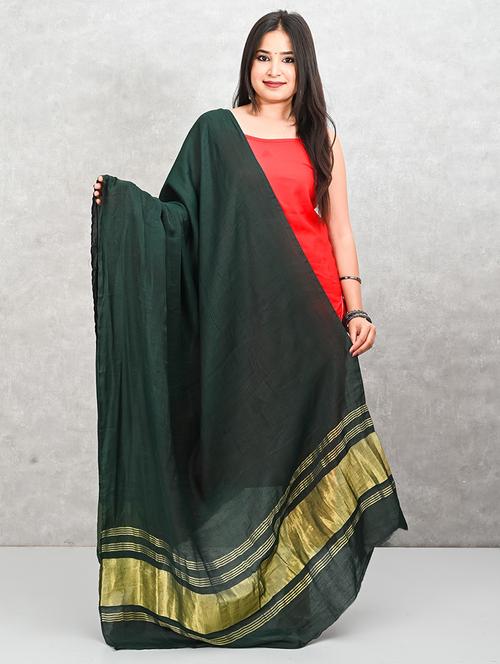 women green solid dupatta - 21917838 - Very Small Image - 1