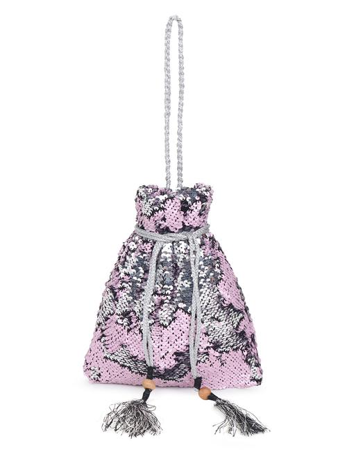 women metalic sequined potli bag - 21922585 - Very Small Image - 1