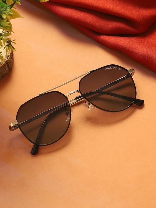 marc louis unisex square metal full-rim silver black gradient uv protected sunglass ml 9163 silver black sg - 21925294 - Very Small Image - 1