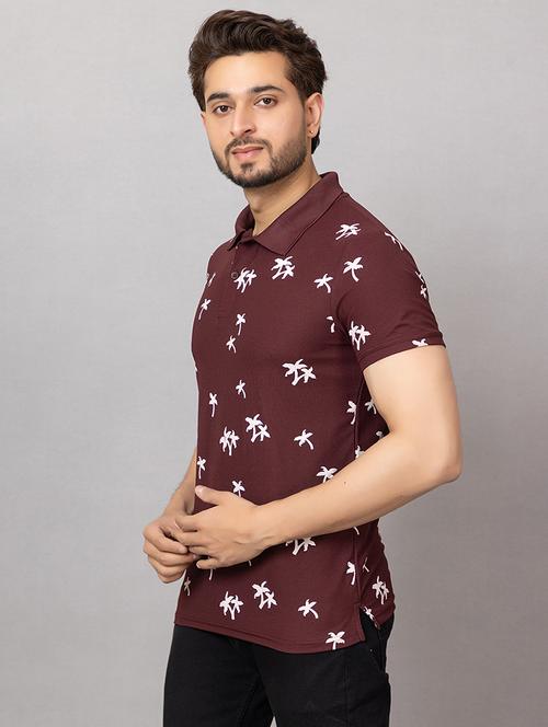 men printed short sleeves regular fit polo t-shirt - 21932005 - Very Small Image - 1