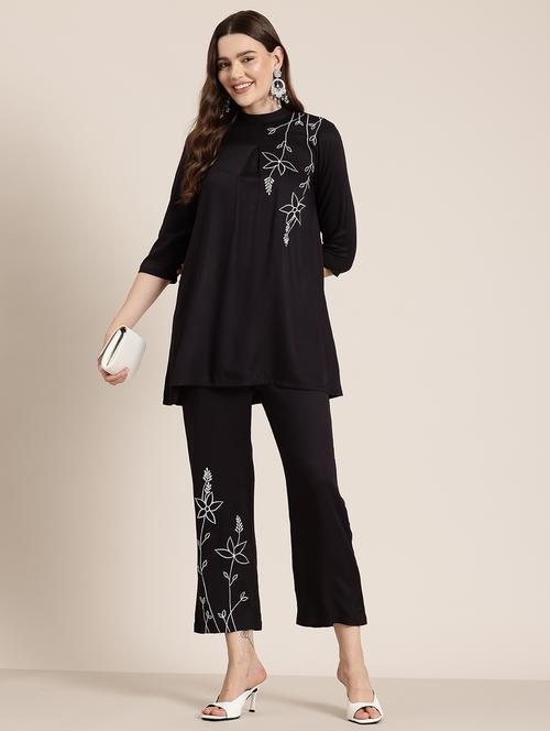 women three quarter sleeve ethnic co-ord set - 21940193 - Very Small Image - 1