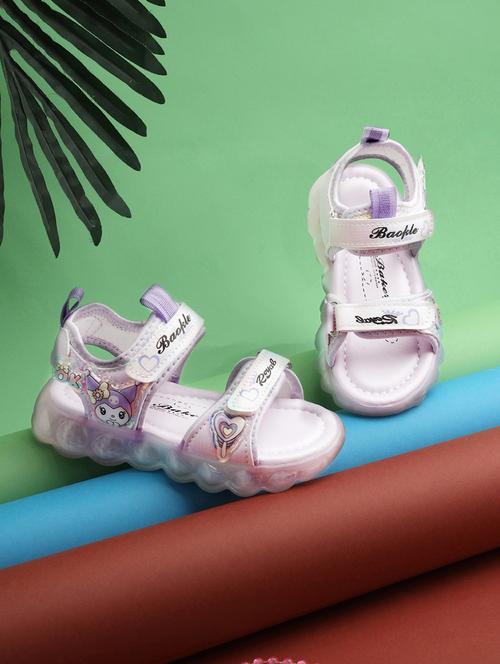 girls printed open toe floater - 21941734 - Very Small Image - 1