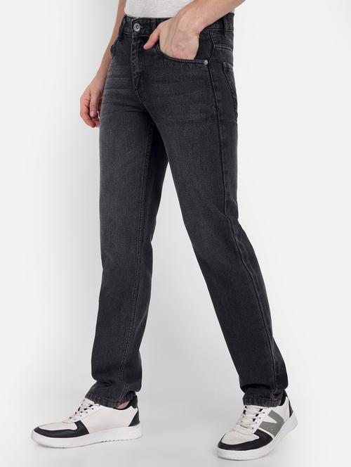 men washed mid rise full length jeans - 21943279 - Very Small Image - 1
