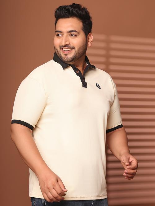 men plus size solid short sleeve regular fit polo t-shirt - 21949272 - Very Small Image - 1