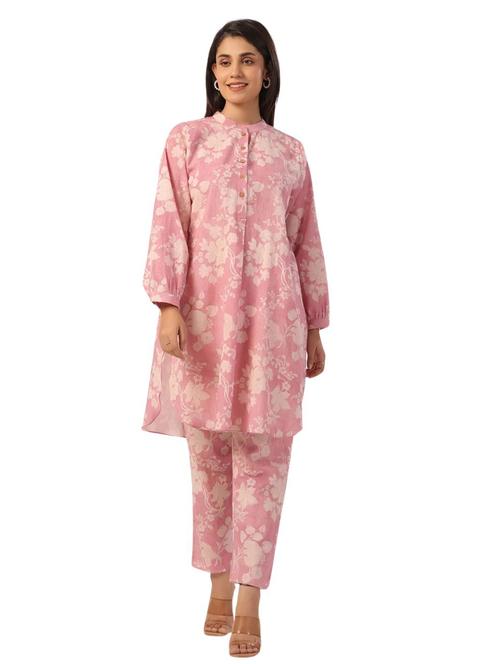 women printed long sleeve ethnic co ord set - 21954628 - Very Small Image - 1