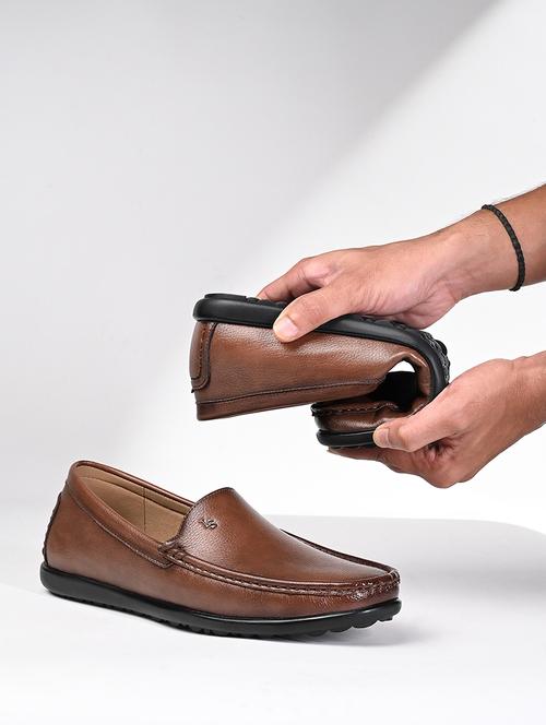men tan slip on loafer - 21956959 - Very Small Image - 1