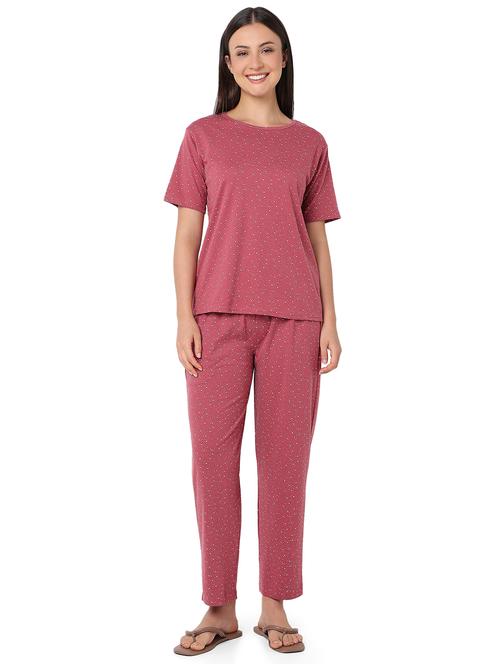 women printed nightwear pyjama set - 21960208 - Very Small Image - 1