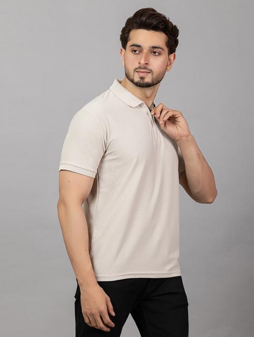 men self design short sleeve slim fit polo t-shirt - 21964812 - Very Small Image - 1