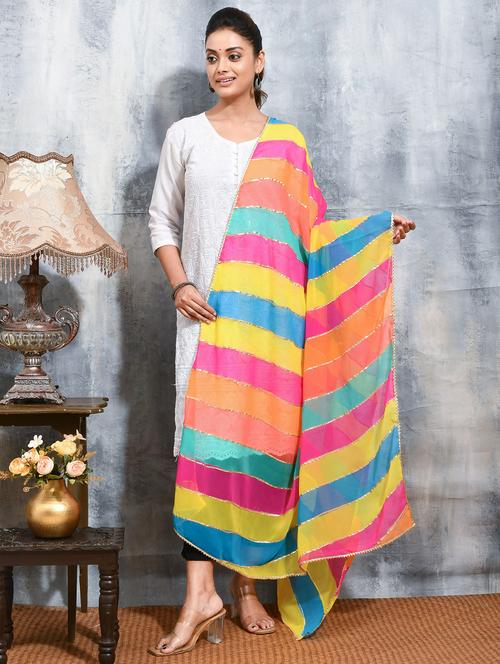 women leheriya printed dupatta - 21965803 - Very Small Image - 1