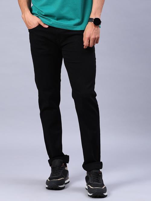 men plain mid rise full length jeans - 21979466 - Very Small Image - 1