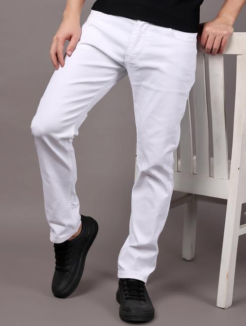 men solid mid rise straight fit jean - 21980981 - Very Small Image - 1