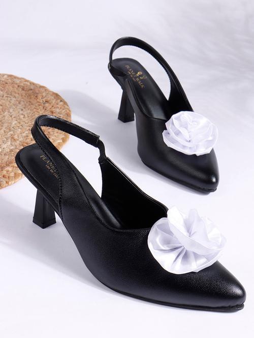 women black back strap sandal - 21987038 - Very Small Image - 1