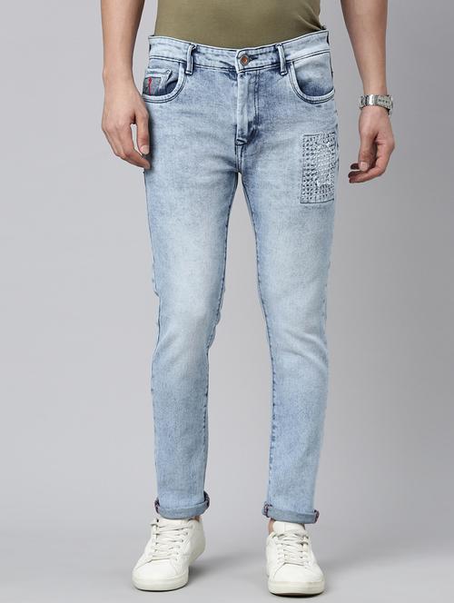 men washed mid rise full length jeans - 21991192 - Very Small Image - 1