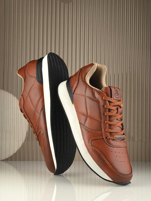 men brown lace up sneaker - 22020506 - Very Small Image - 1