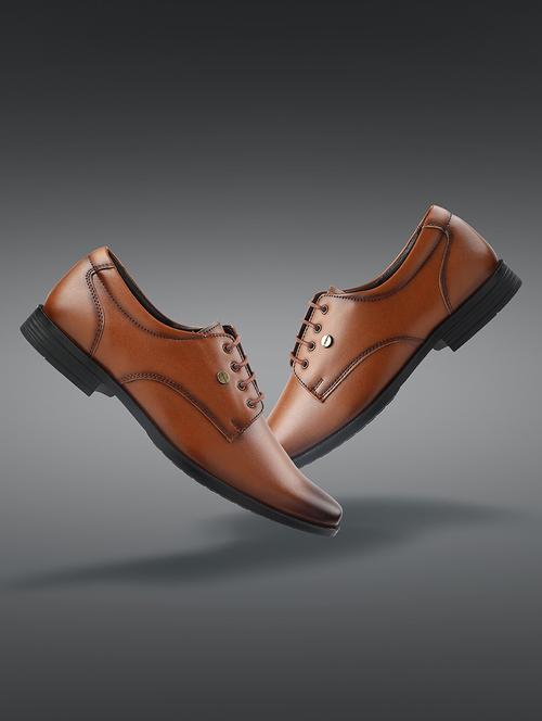 men tan lace-up derby - 22029236 - Very Small Image - 1