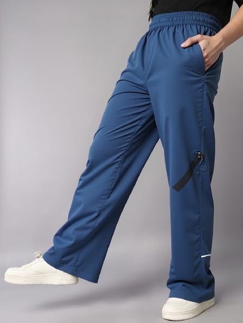 women solid mid rise parachute pants - 22035202 - Very Small Image - 1