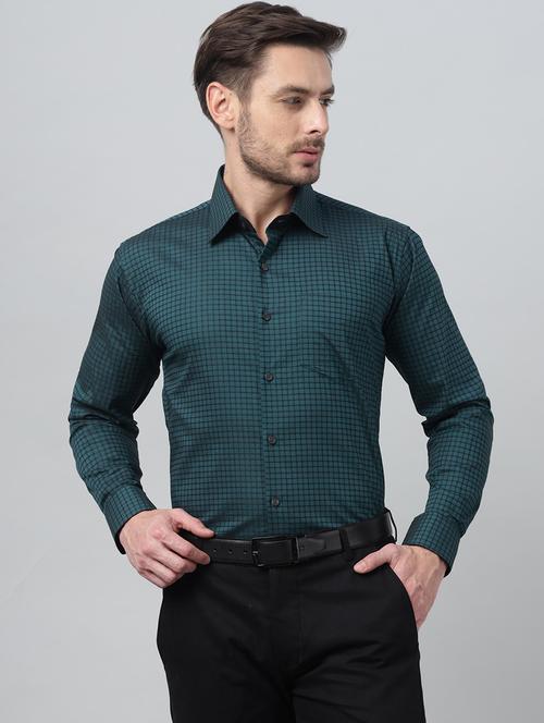 men checkered collared long sleeve shirt - 22039718 - Very Small Image - 1
