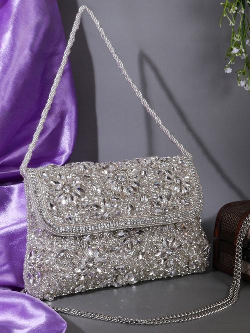 women embellished clutch - 22041153 - Very Small Image - 1