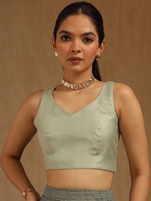 women solid sleeveless stitched blouse - 22081545 - Very Small Image - 1