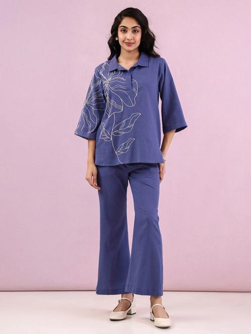 women three quarter sleeve ethnic co-ord set - 22082472 - Very Small Image - 1