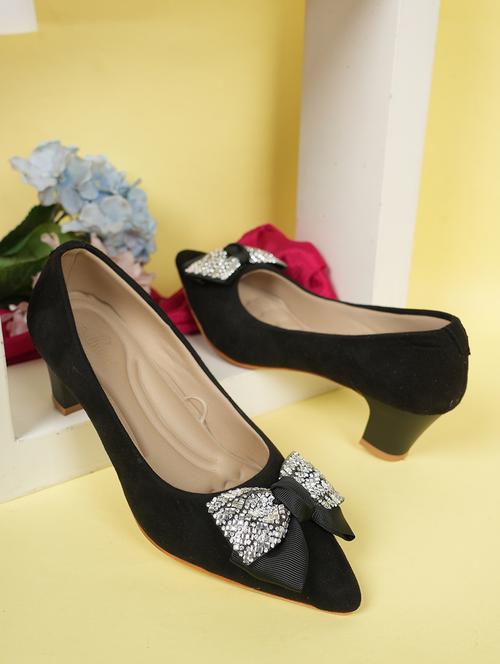women black slip on pump - 22084672 - Very Small Image - 1