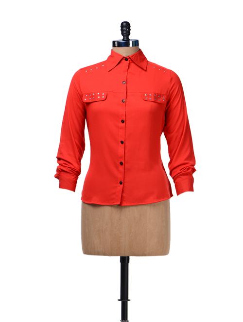 red studded top - 27954 - Very Small Image - 1