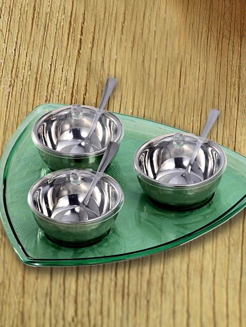 silver condiment set - 10 pieces - 30160 - Very Small Image - 1
