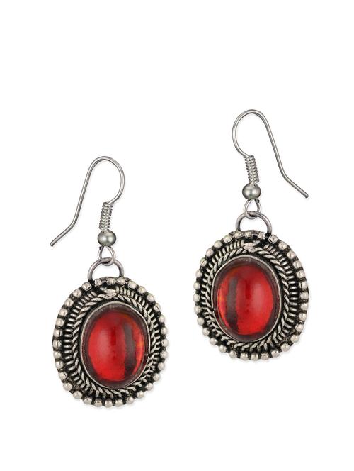 red stone earrings - 31527 - Very Small Image - 1